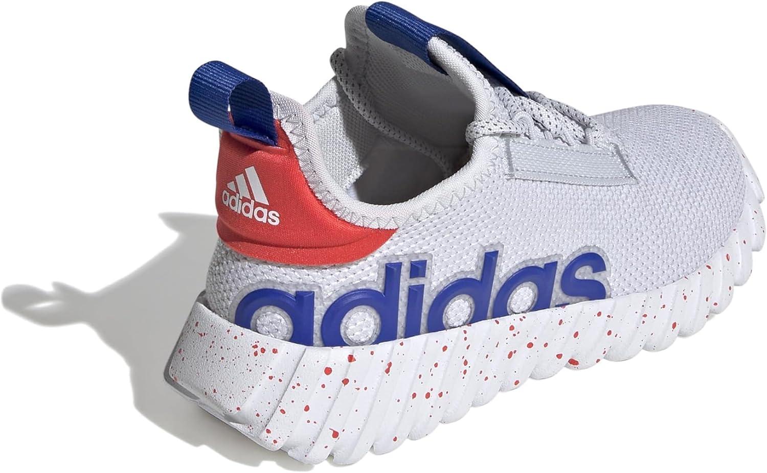 imageadidas Kids Girls Kaptir 30 Lace Up Sneakers Shoes Casual  BlueDash GreyTeam Royal BlueBright Red