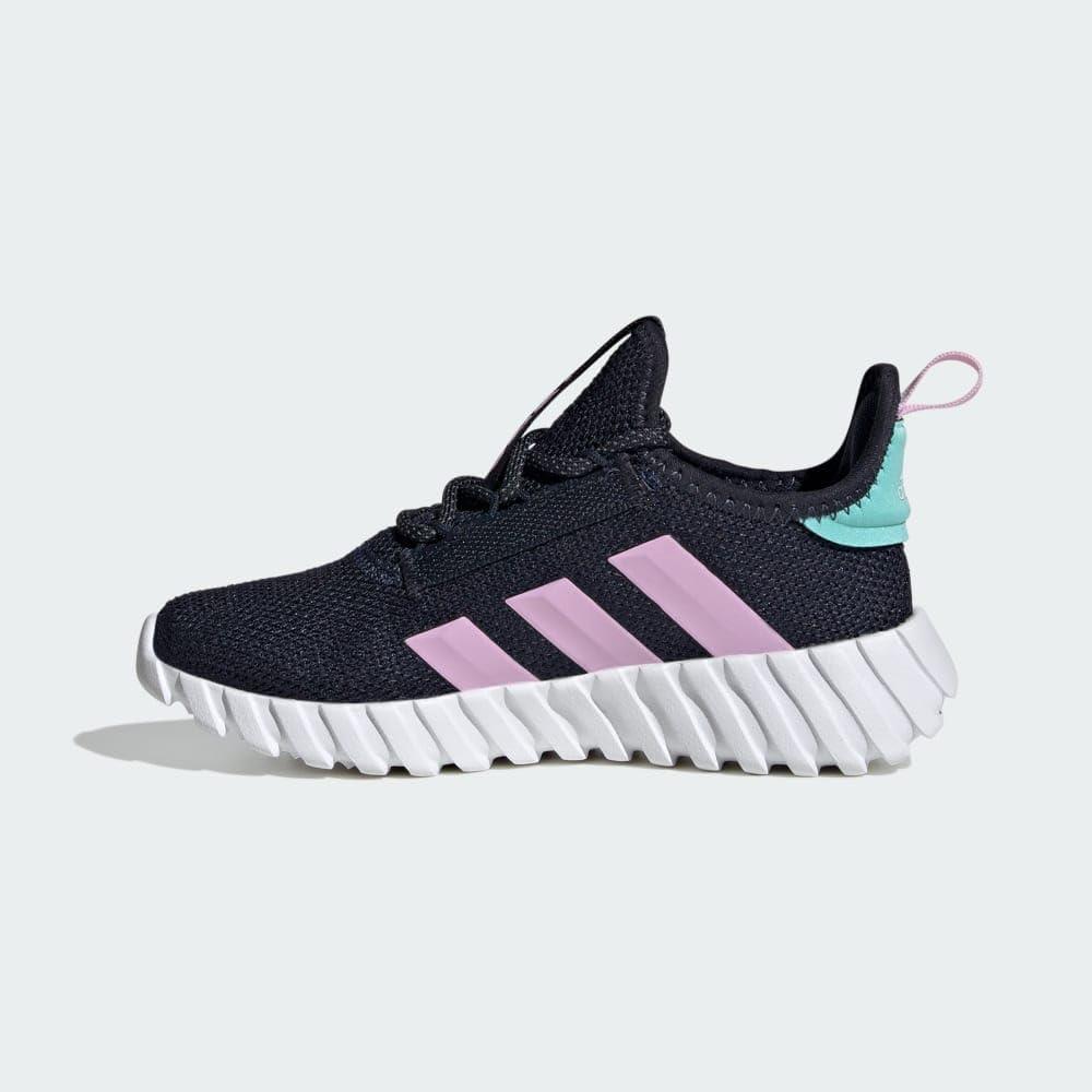 imageadidas Kids Girls Kaptir 30 Lace Up Sneakers Shoes Casual  BlueInkOrchid FusionFlash Aqua