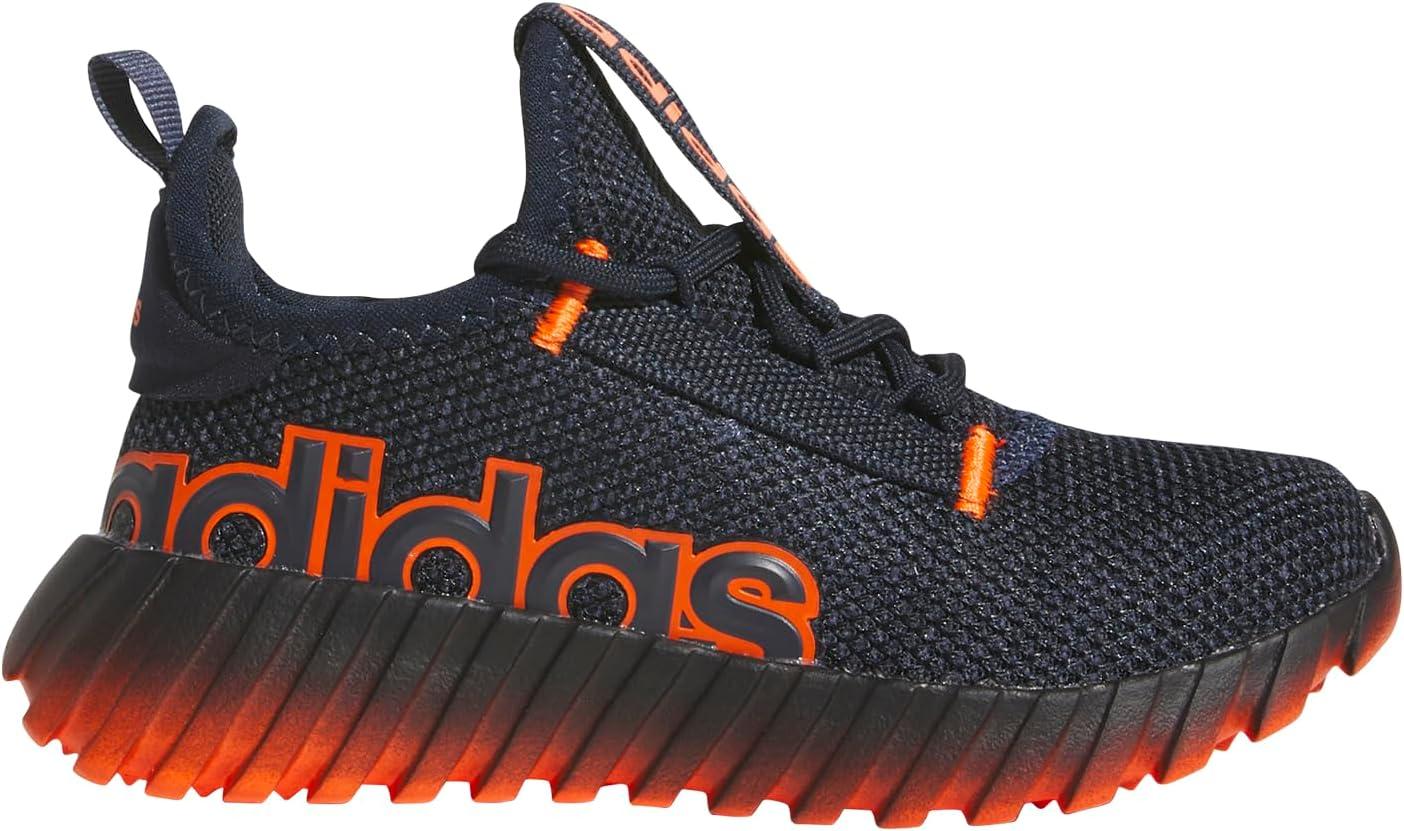 imageadidas Kids Girls Kaptir 30 Lace Up Sneakers Shoes Casual  BlueInkShadow NavyImpact Orange