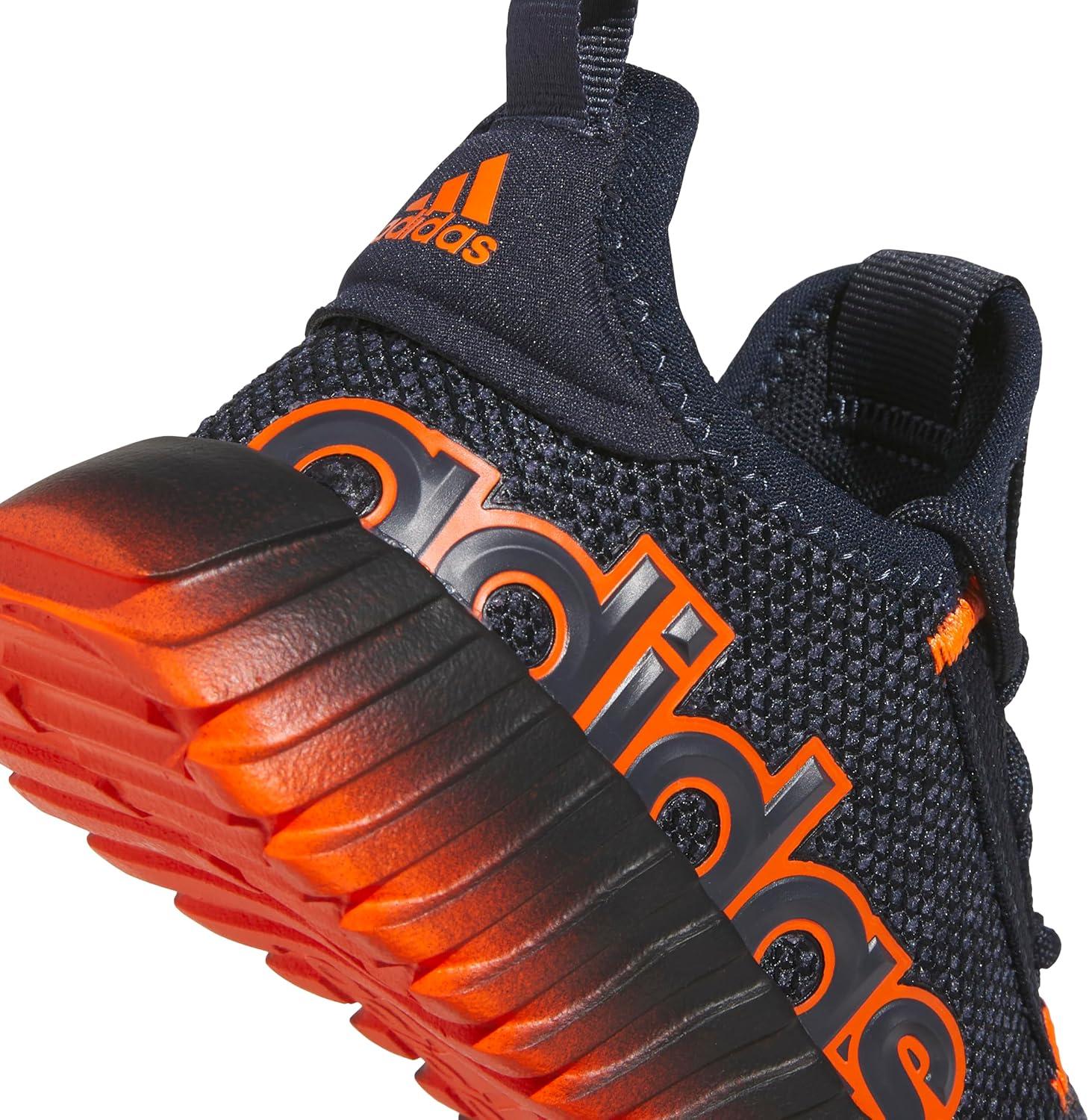 imageadidas Kids Girls Kaptir 30 Lace Up Sneakers Shoes Casual  BlueInkShadow NavyImpact Orange