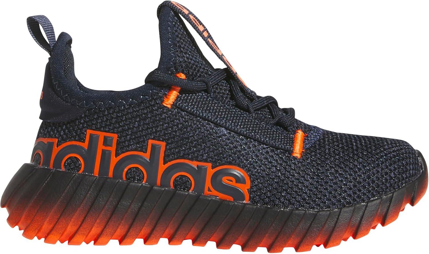 imageadidas Kids Girls Kaptir 30 Lace Up Sneakers Shoes Casual  BlueInkShadow NavyImpact Orange