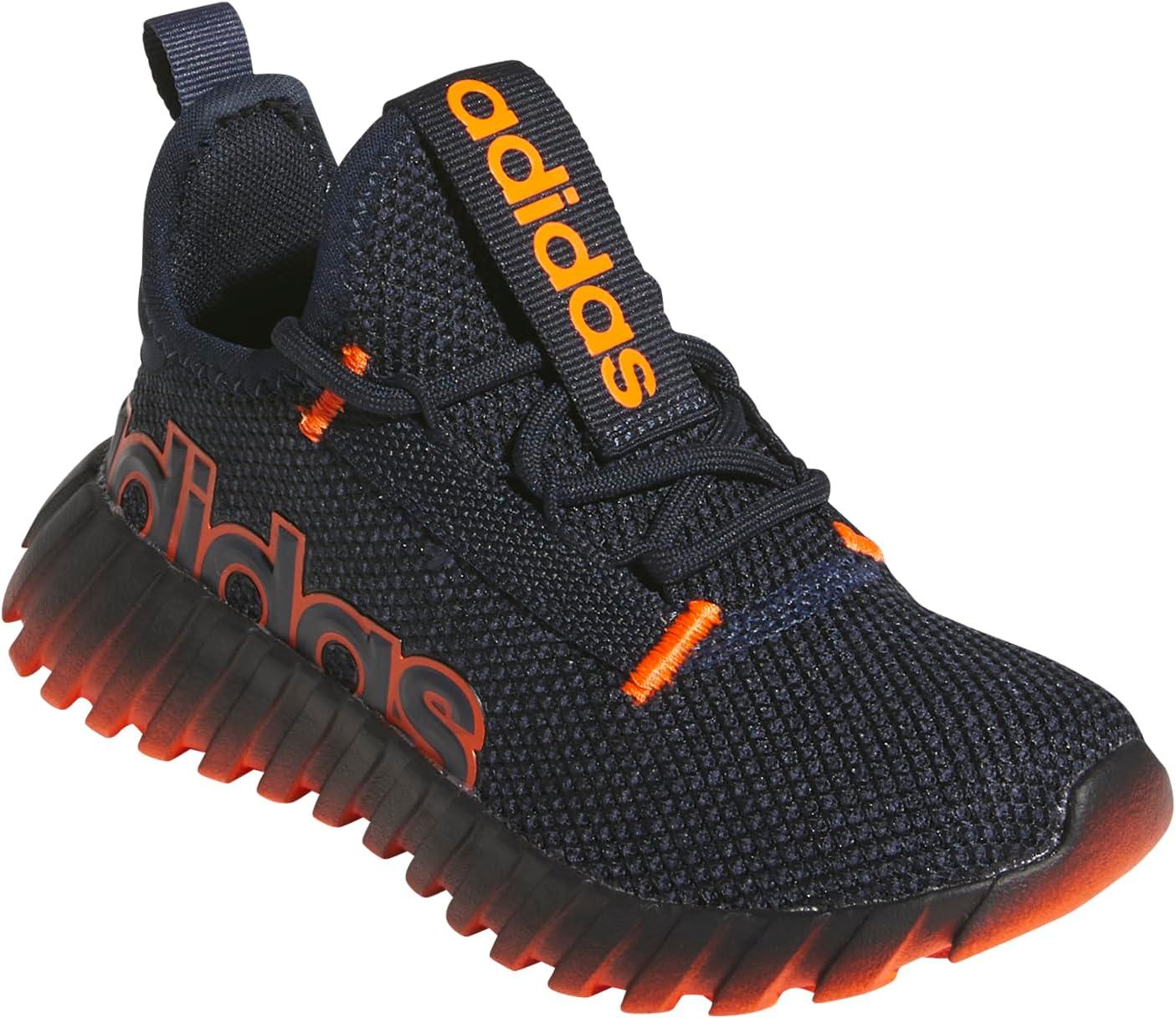 imageadidas Kids Girls Kaptir 30 Lace Up Sneakers Shoes Casual  BlueInkShadow NavyImpact Orange