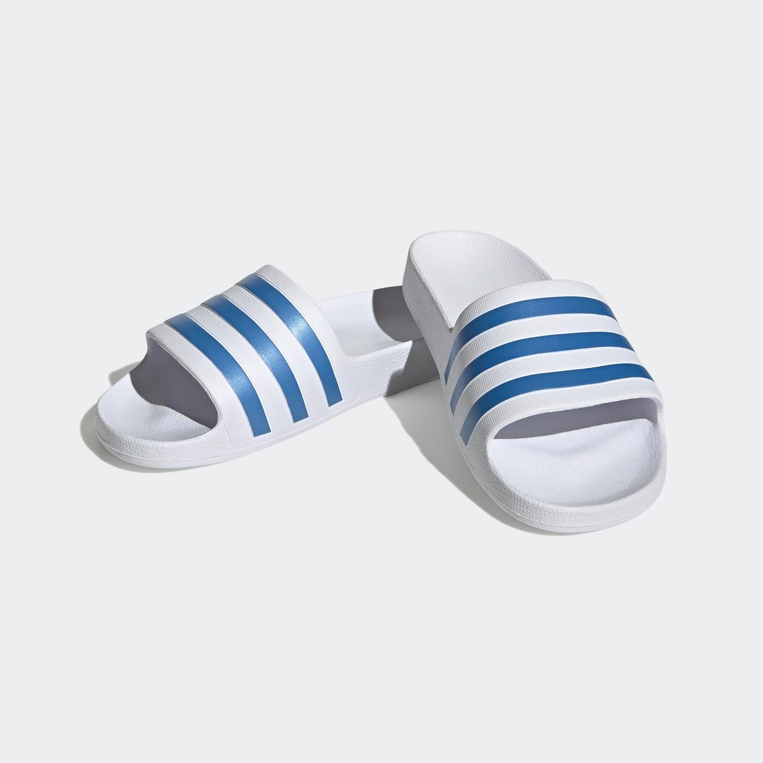 imageadidas Originals Womens Adilette SandalWhiteBlue Fusion MetallicWhite