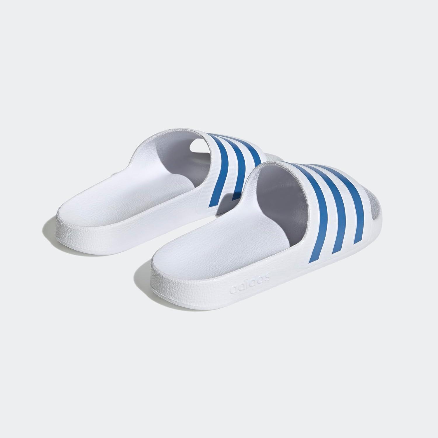 imageadidas Originals Womens Adilette SandalWhiteBlue Fusion MetallicWhite