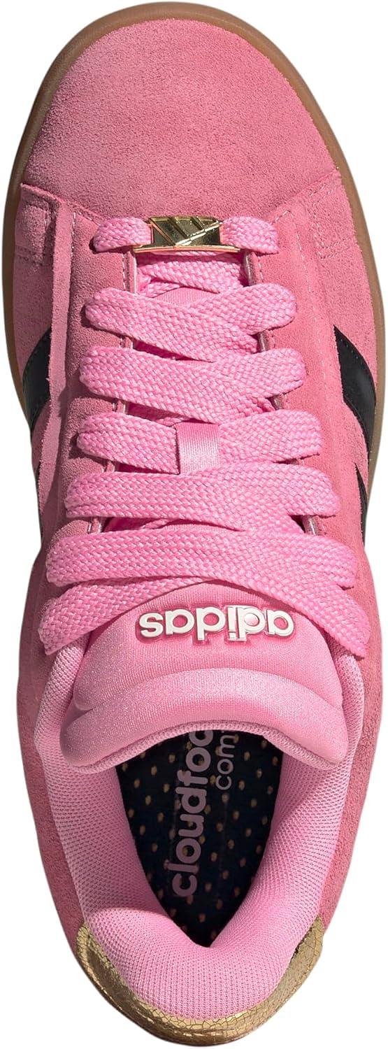 imageadidas Womens Grand Court Alpha 00s SneakersBliss PinkCore BlackGold Metallic