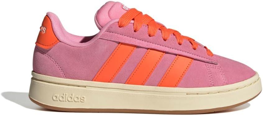 imageadidas Womens Grand Court Alpha 00s SneakersBliss PinkSemi Impact OrangeGum