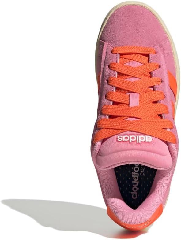 imageadidas Womens Grand Court Alpha 00s SneakersBliss PinkSemi Impact OrangeGum
