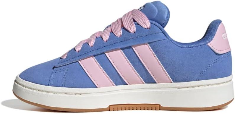 imageadidas Womens Grand Court Alpha 00s SneakersBlue FusionClear PinkGum