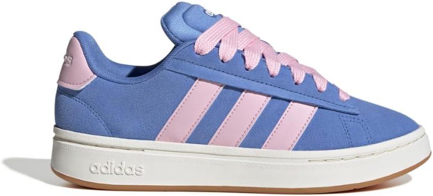 imageadidas Womens Grand Court Alpha 00s SneakersBlue FusionClear PinkGum