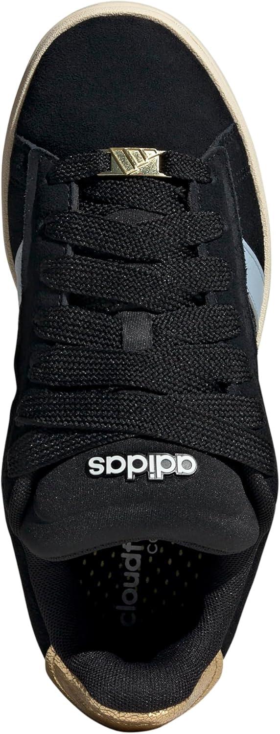 imageadidas Womens Grand Court Alpha 00s SneakersCore BlackWonder BlueGold Metallic