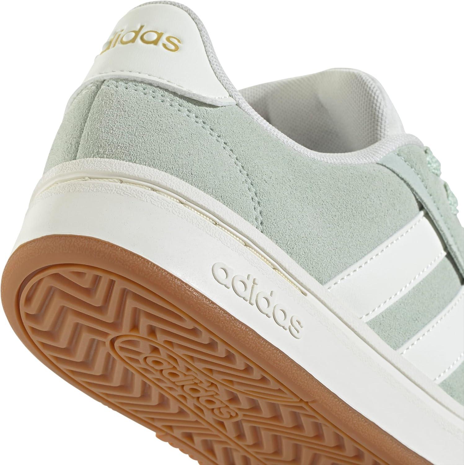 imageadidas Womens Grand Court Alpha 00s SneakersLinen GreenOff WhiteGold Metallic