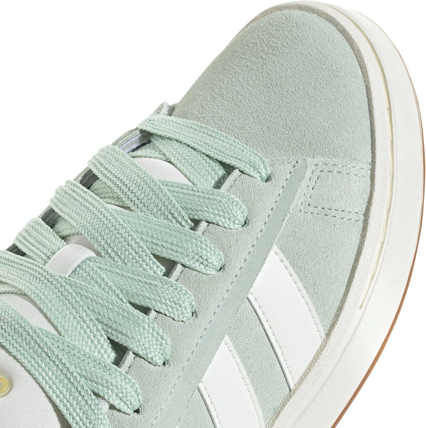 imageadidas Womens Grand Court Alpha 00s SneakersLinen GreenOff WhiteGold Metallic