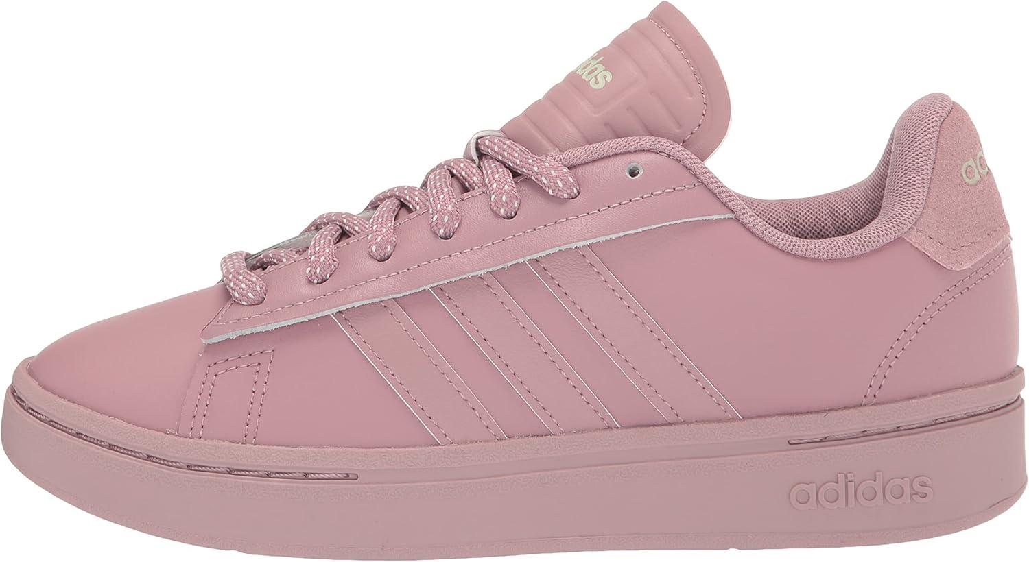 imageadidas Womens Grand Court Alpha 00s SneakersMagic MauveMagic MauveSolar Yellow