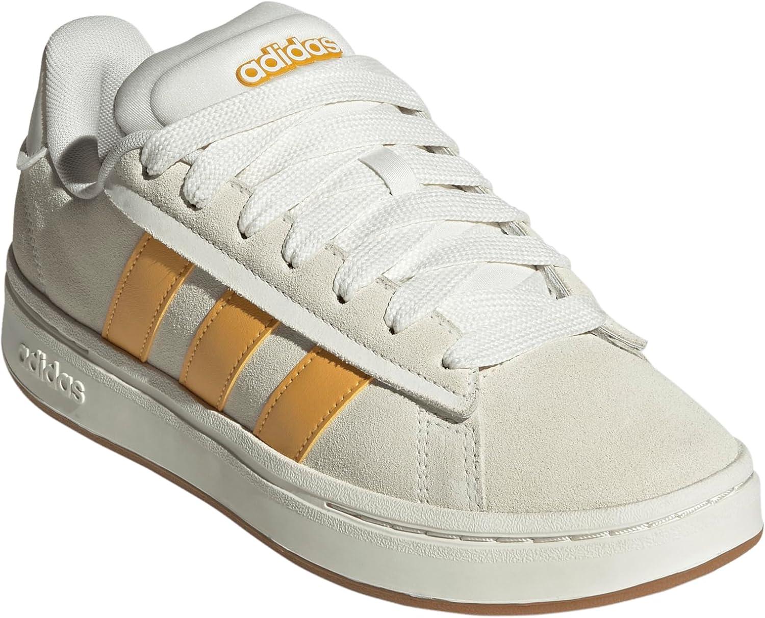 imageadidas Womens Grand Court Alpha 00s SneakersOff WhitePreloved BronzeGum