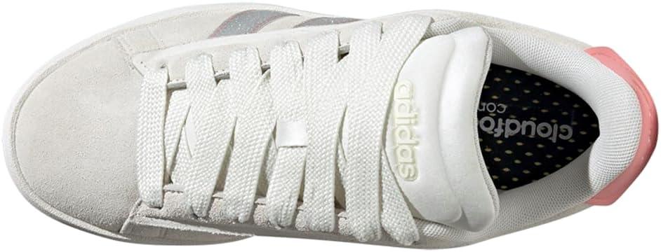 imageadidas Womens Grand Court Alpha 00s SneakersOff WhiteSilver MetallicSemi Pink Spark