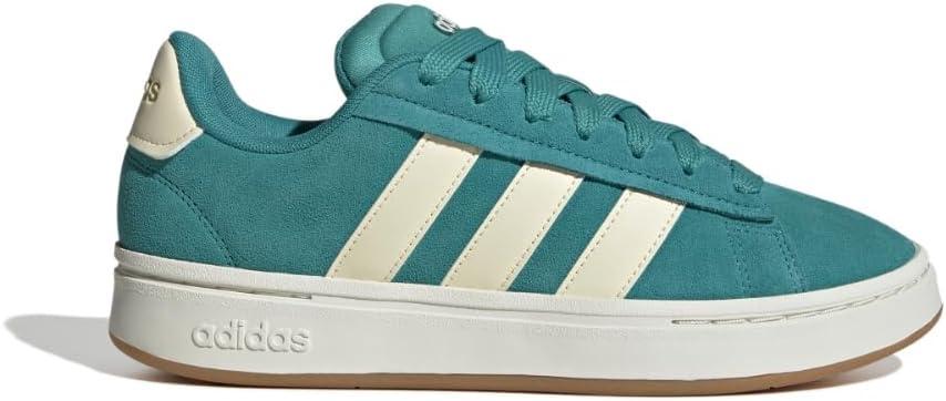 imageadidas Womens Grand Court Alpha 00s SneakersPure TealWarm VanillaGum
