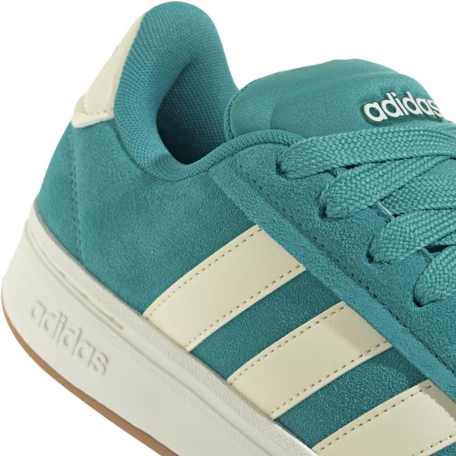 imageadidas Womens Grand Court Alpha 00s SneakersPure TealWarm VanillaGum