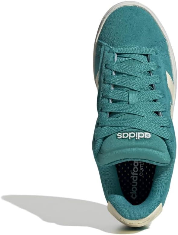 imageadidas Womens Grand Court Alpha 00s SneakersPure TealWarm VanillaGum