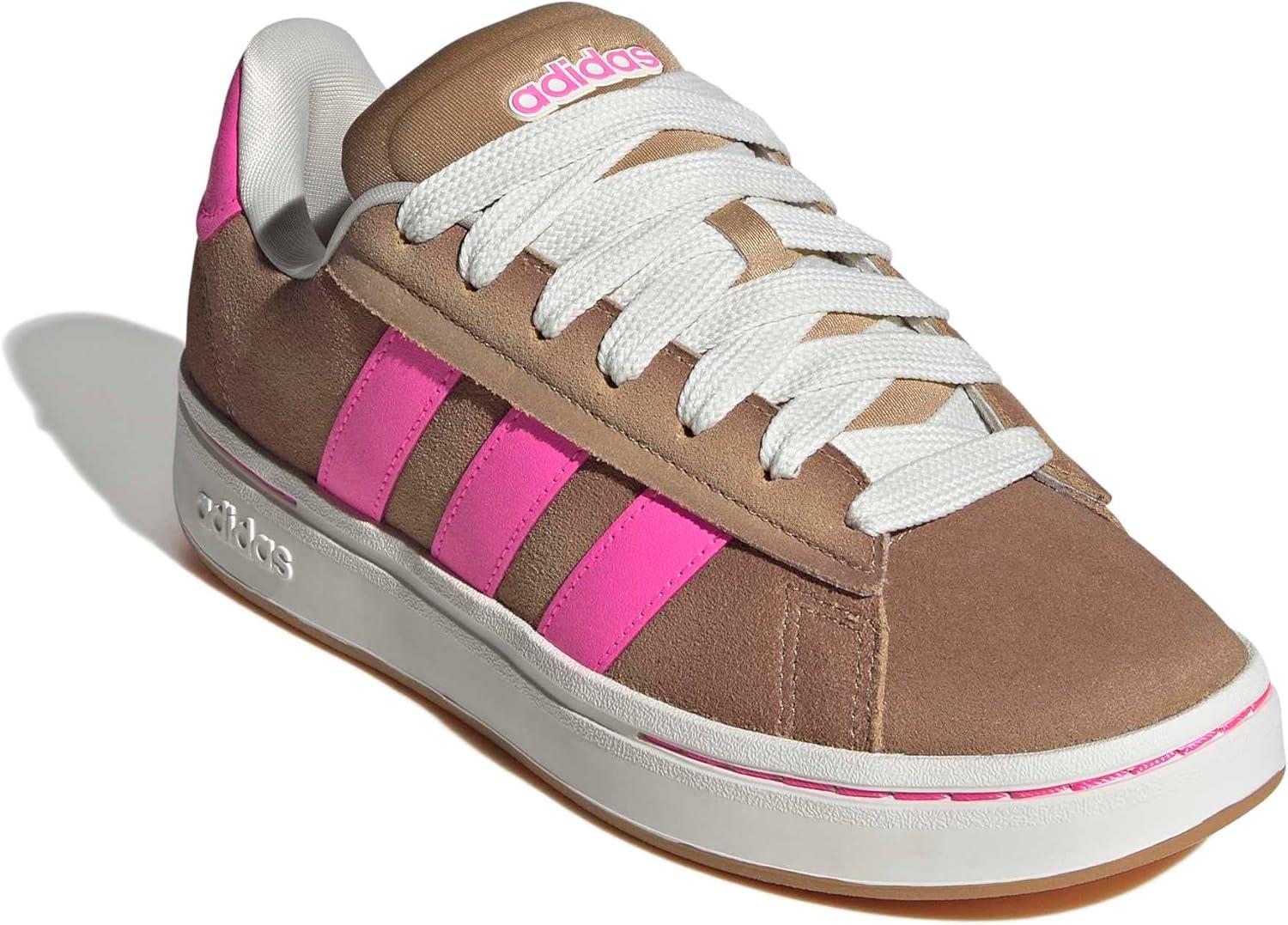 imageadidas Womens Grand Court Alpha 00s SneakersWarm SandstoneLucid PinkOff White