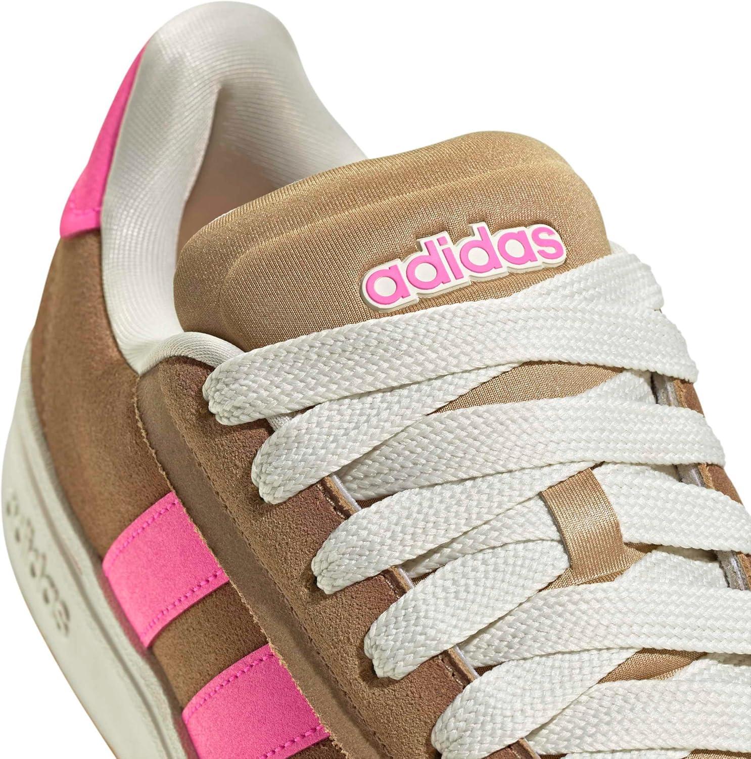 imageadidas Womens Grand Court Alpha 00s SneakersWarm SandstoneLucid PinkOff White