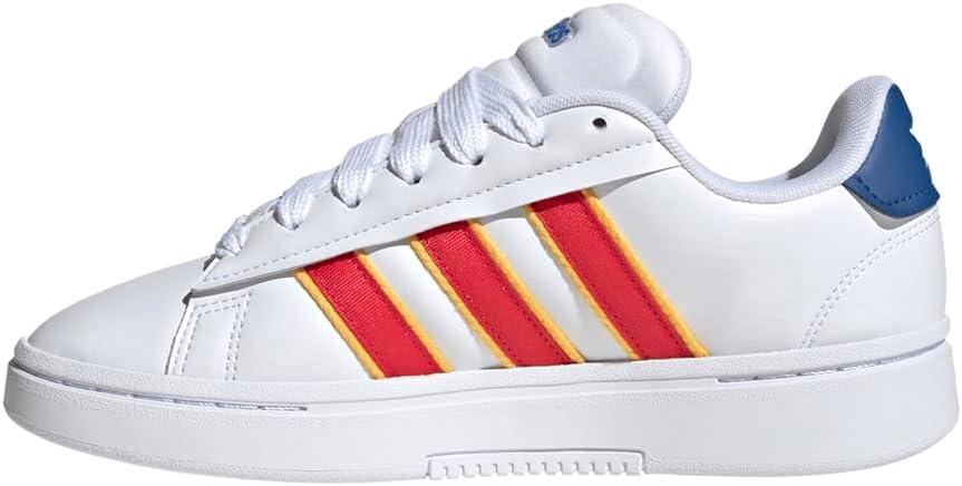 imageadidas Womens Grand Court Alpha 00s SneakersWhitePure RubyTeam Royal Blue