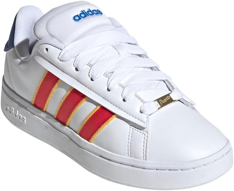 imageadidas Womens Grand Court Alpha 00s SneakersWhitePure RubyTeam Royal Blue