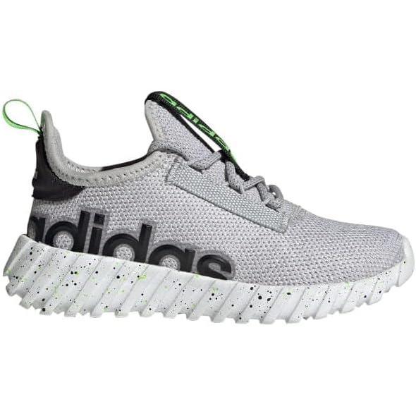imageadidas Kids Girls Kaptir 30 Lace Up Sneakers Shoes Casual  BlueGreyLucid LimeBlack