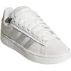 imageadidas Womens Grand Court Alpha 00s SneakersOff WhiteSilver MetallicSemi Pink Spark