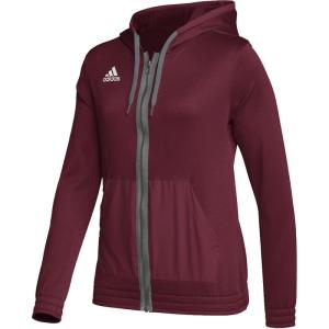 imageadidas unisexadult HoodieTeam Collegiate Burgundymedium Grey Heathersolid Grey