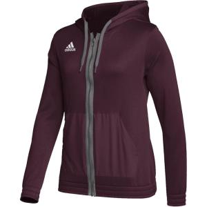imageadidas unisexadult HoodieTeam Maroonmedium Grey Heathersolid Grey