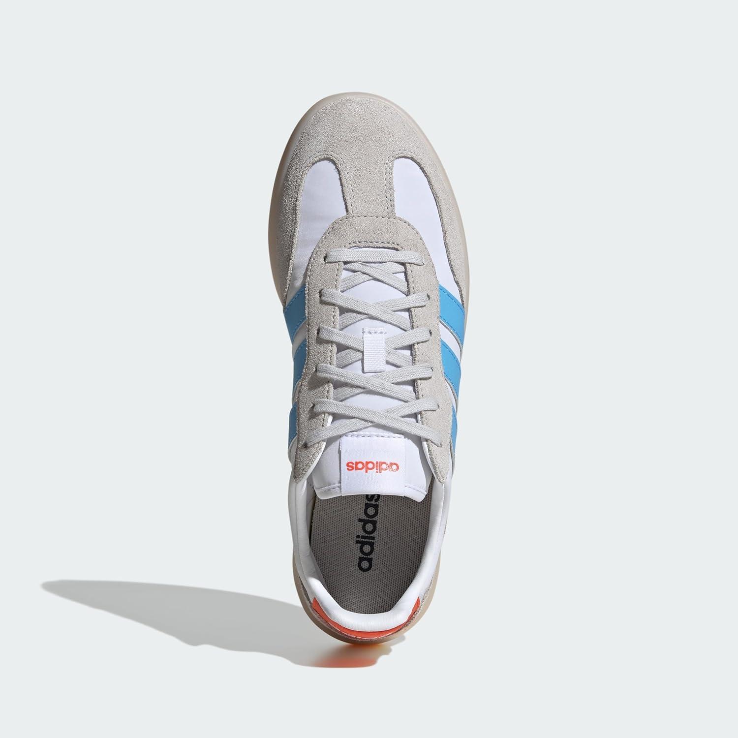 imageadidas Mens Barreda Decode ShoesCloud White Semi Blue Burst Semi Impact Orange
