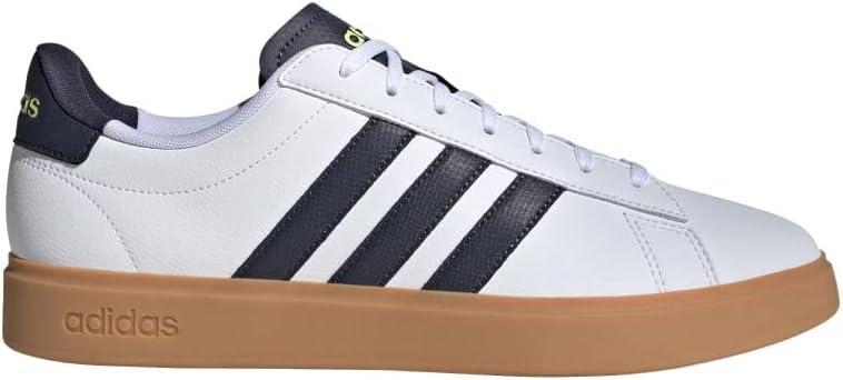 imageadidas Mens Grand Court 20 Tennis ShoeFootwear WhiteShadow NavyGum