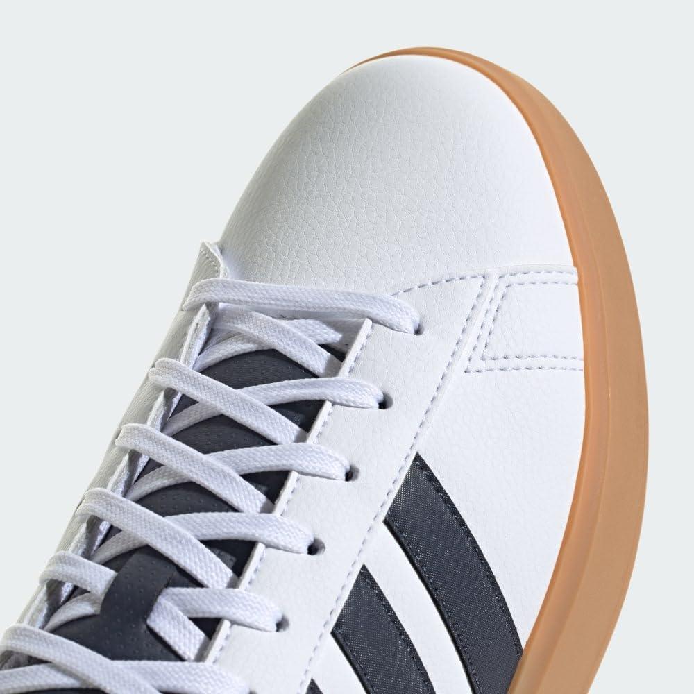 imageadidas Mens Grand Court 20 Tennis ShoeFootwear WhiteShadow NavyGum