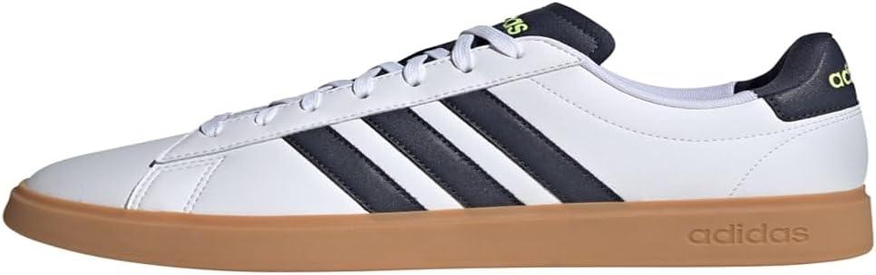 imageadidas Mens Grand Court 20 Tennis ShoeFootwear WhiteShadow NavyGum