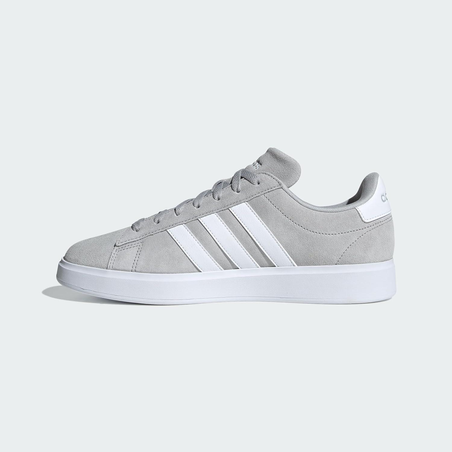 imageadidas Mens Grand Court 20 Tennis ShoeGreyWhiteGrey