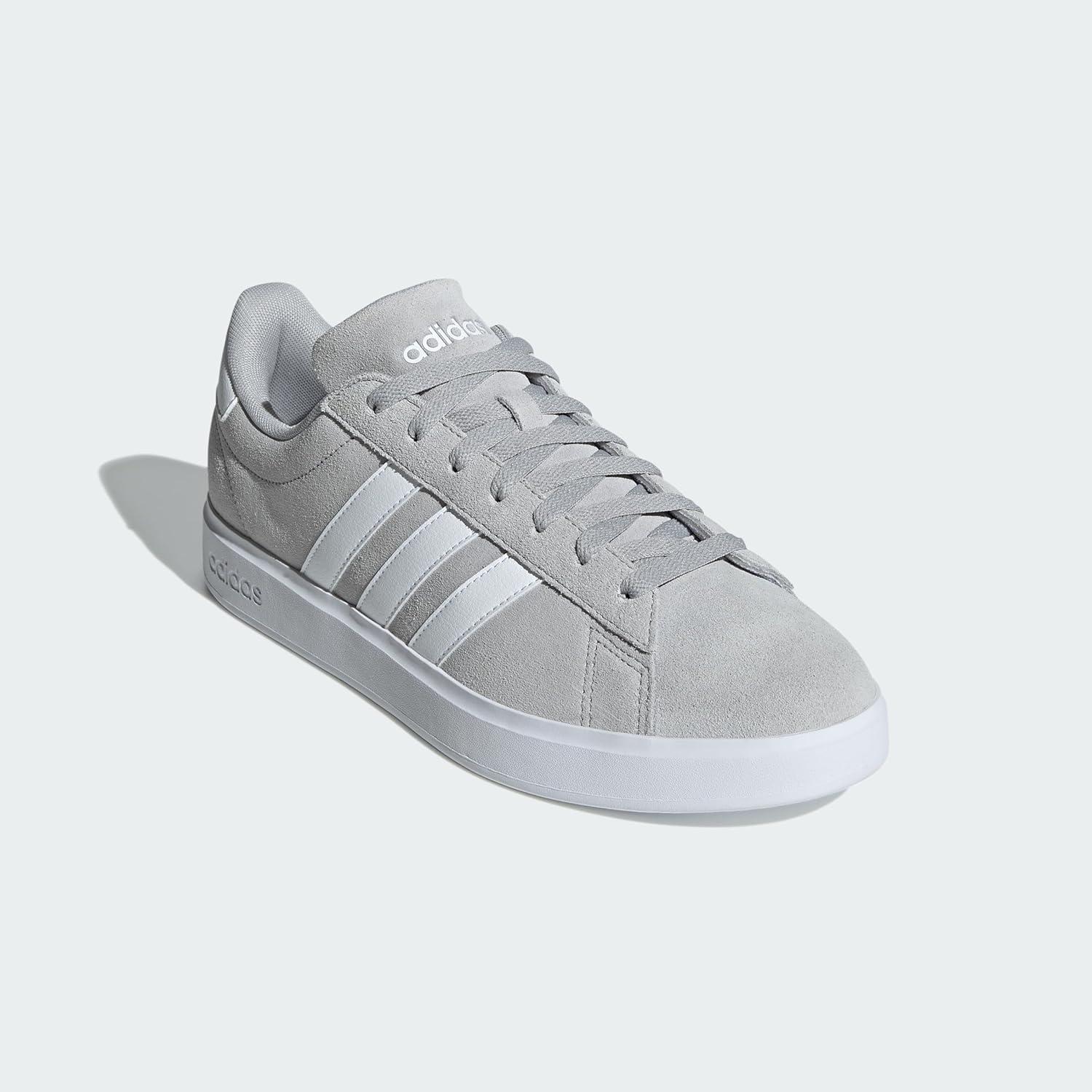 imageadidas Mens Grand Court 20 Tennis ShoeGreyWhiteGrey