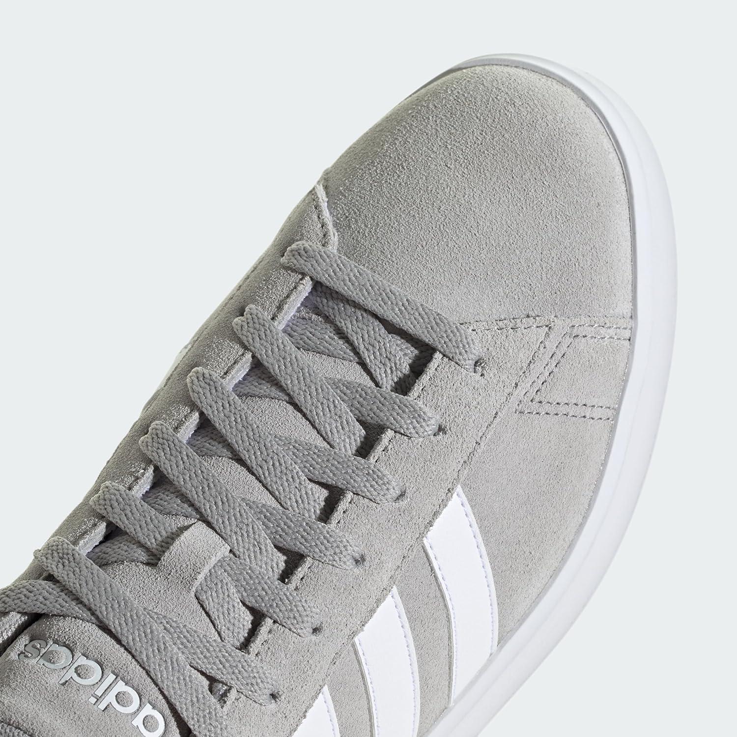 imageadidas Mens Grand Court 20 Tennis ShoeGreyWhiteGrey