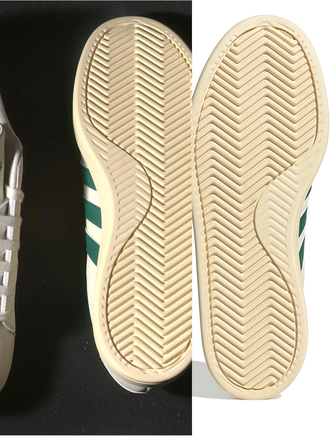 imageadidas Mens Grand Court 20 Tennis ShoeOff WhiteCollegiate GreenTent Green