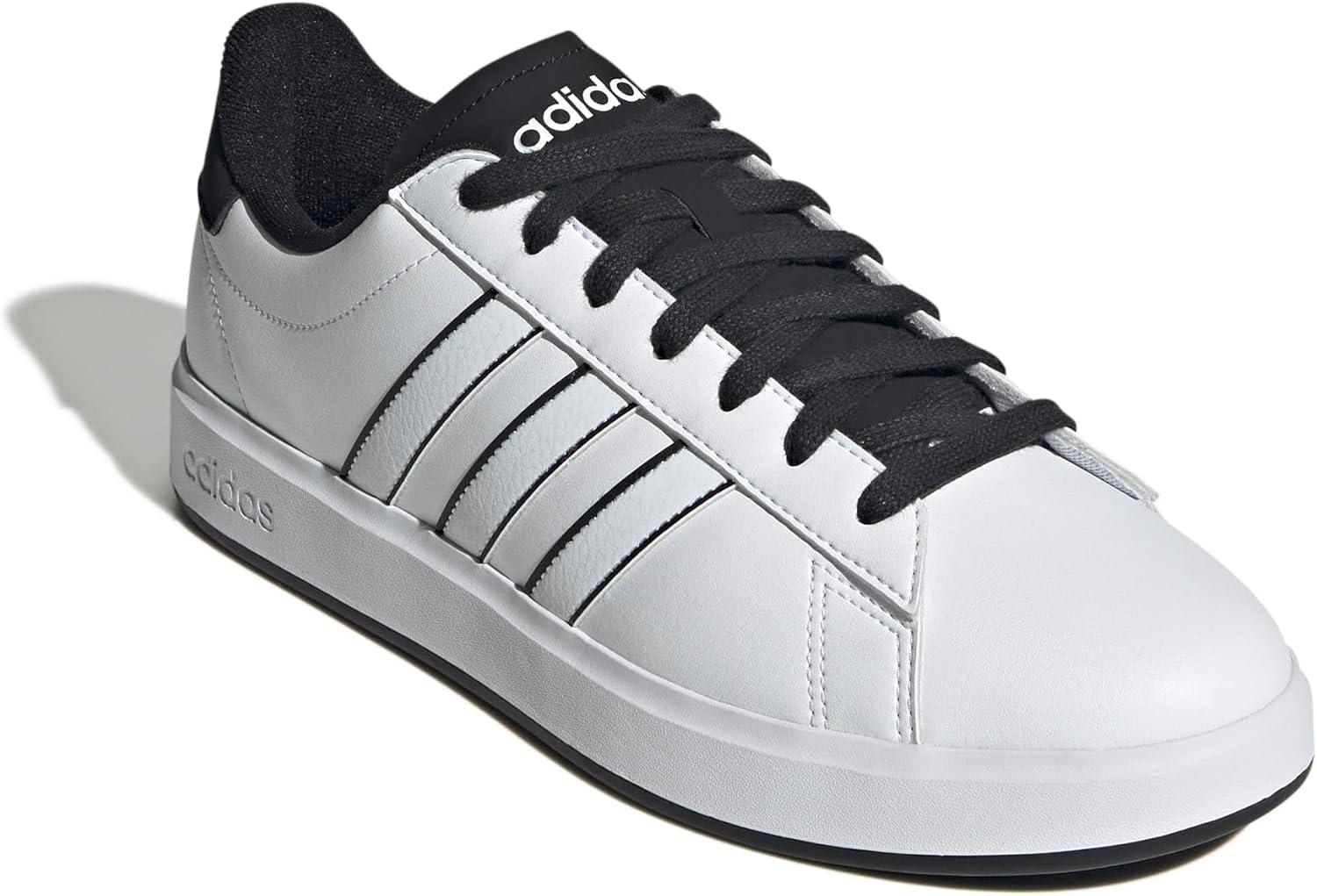 imageadidas Mens Grand Court 20 Tennis ShoeWhiteWhiteBlack