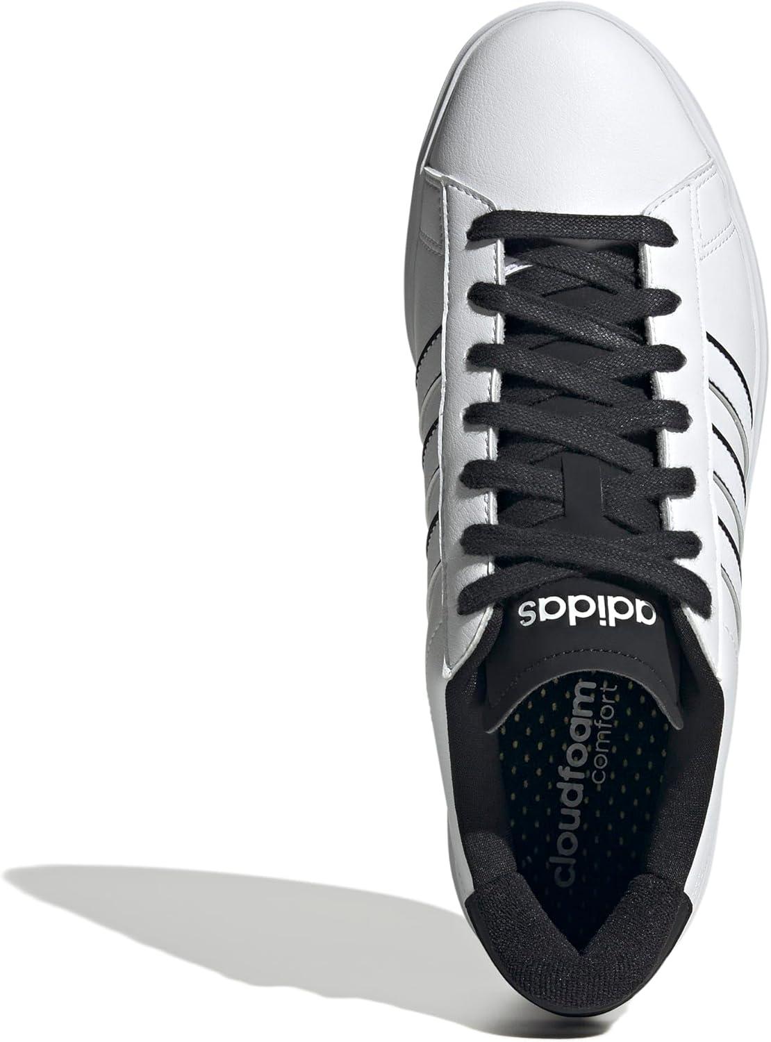 imageadidas Mens Grand Court 20 Tennis ShoeWhiteWhiteBlack