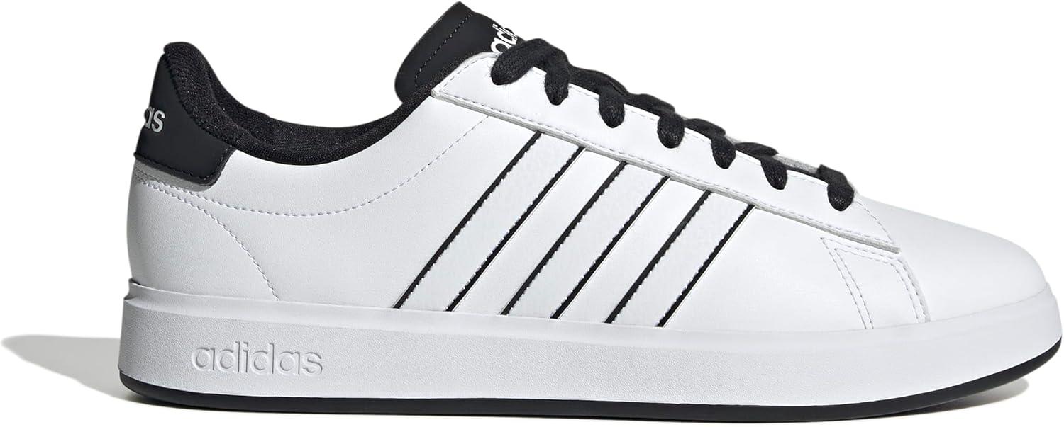 imageadidas Mens Grand Court 20 Tennis ShoeWhiteWhiteBlack