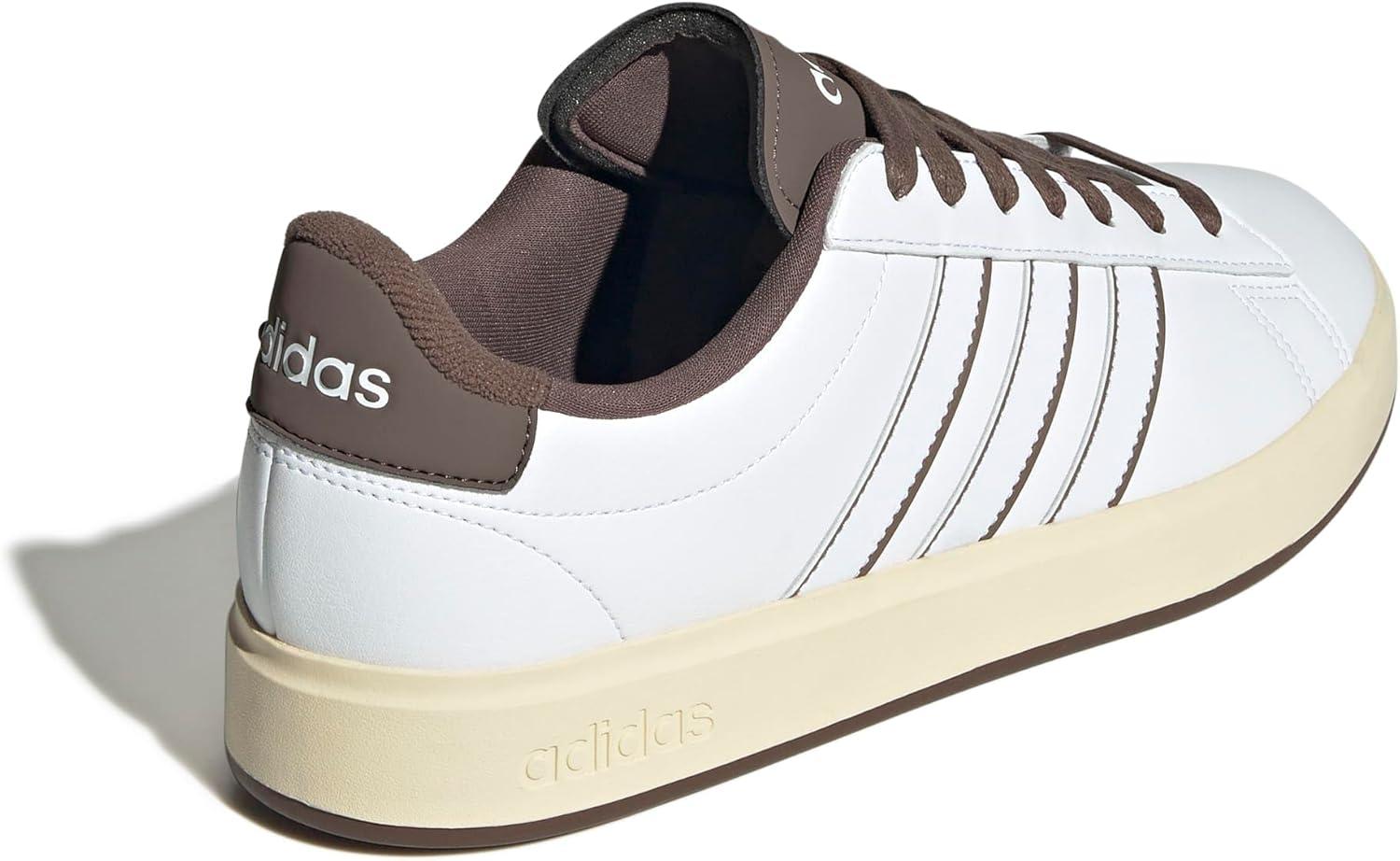 imageadidas Mens Grand Court 20 Tennis ShoeWhiteWhiteEarth Strata