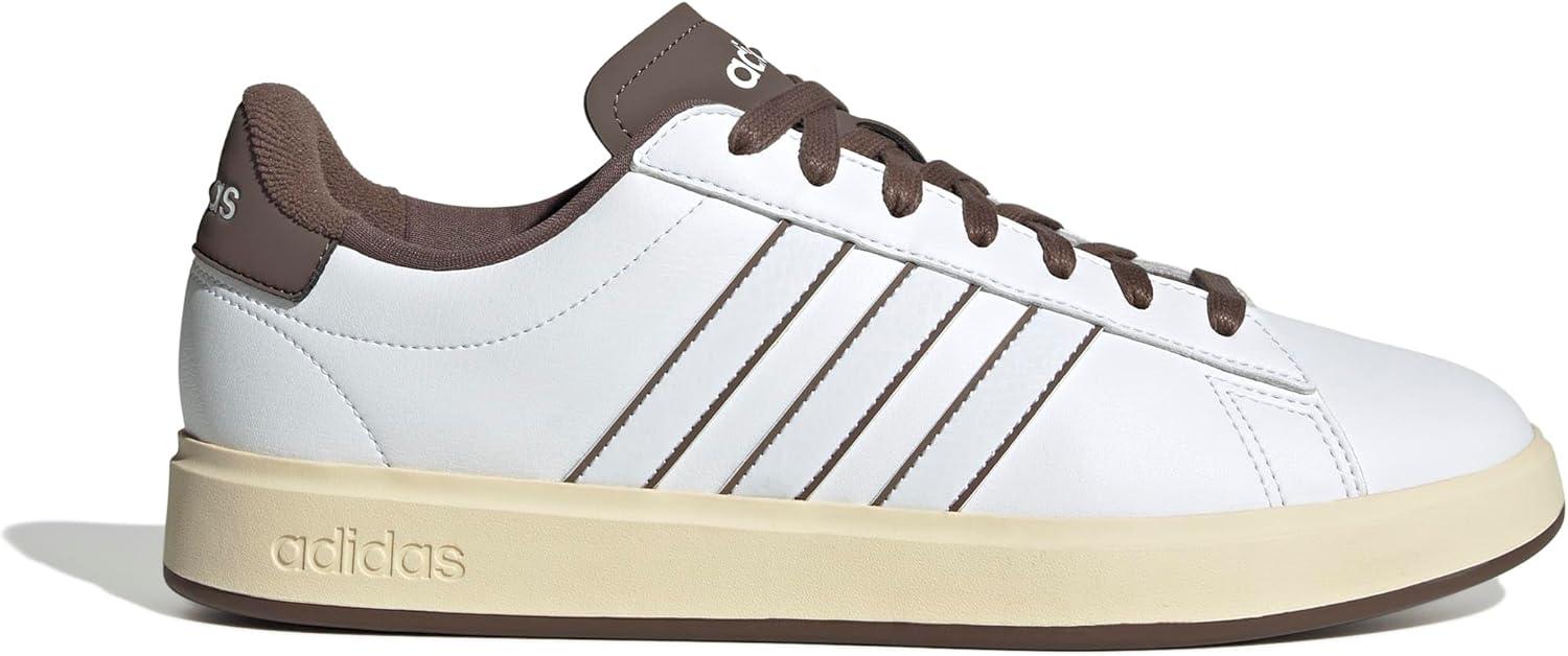imageadidas Mens Grand Court 20 Tennis ShoeWhiteWhiteEarth Strata