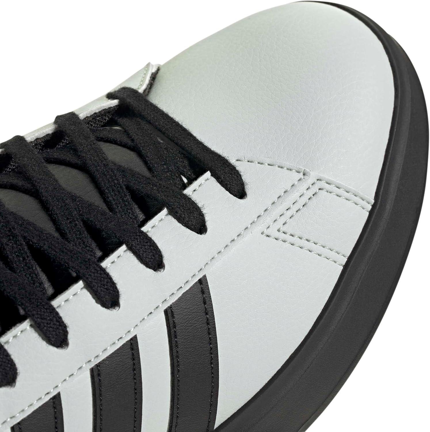 imageadidas Mens Grand Court 20 Tennis ShoeWonder SilverBlackBlack