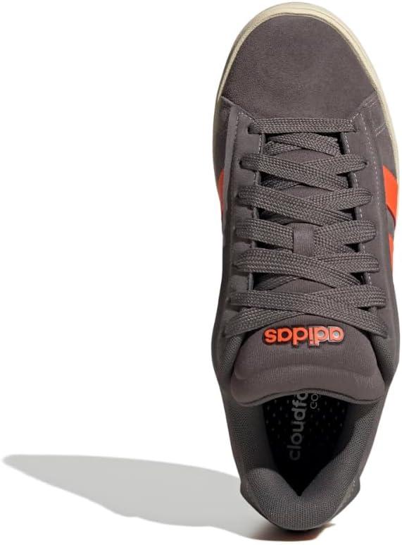 imageadidas Mens Grand Court Alpha ShoesCharcoalImpact OrangeWarm Vanilla