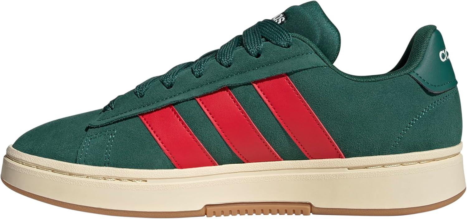 imageadidas Mens Grand Court Alpha ShoesCollegiate GreenBetter ScarletOff White