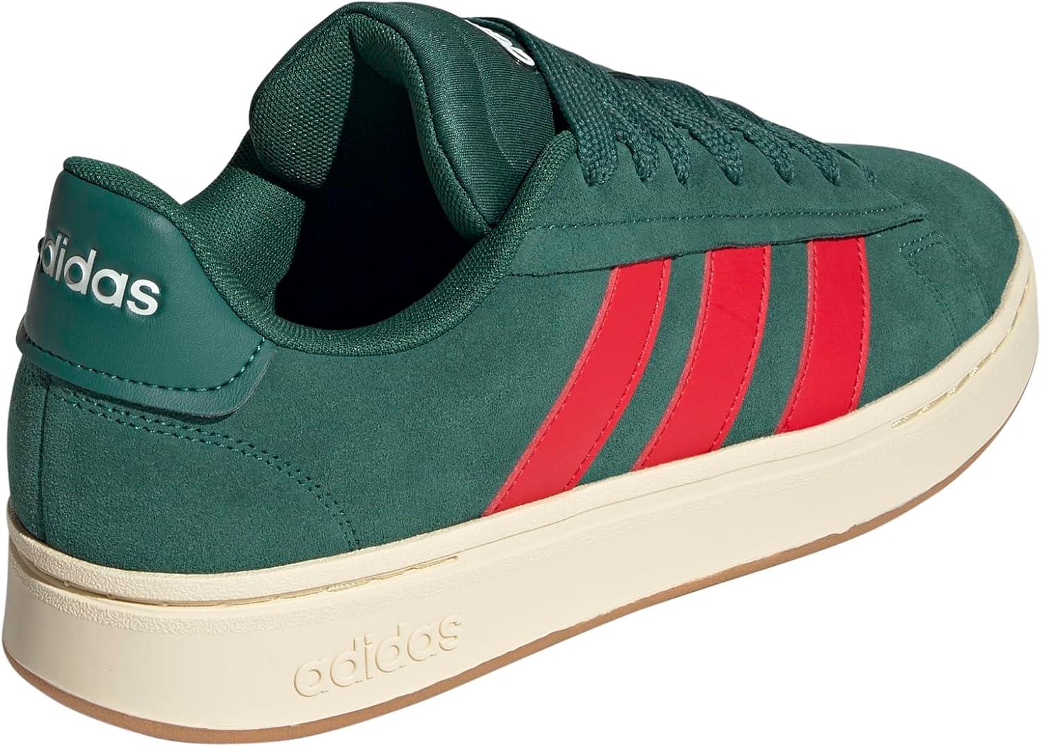imageadidas Mens Grand Court Alpha ShoesCollegiate GreenBetter ScarletOff White