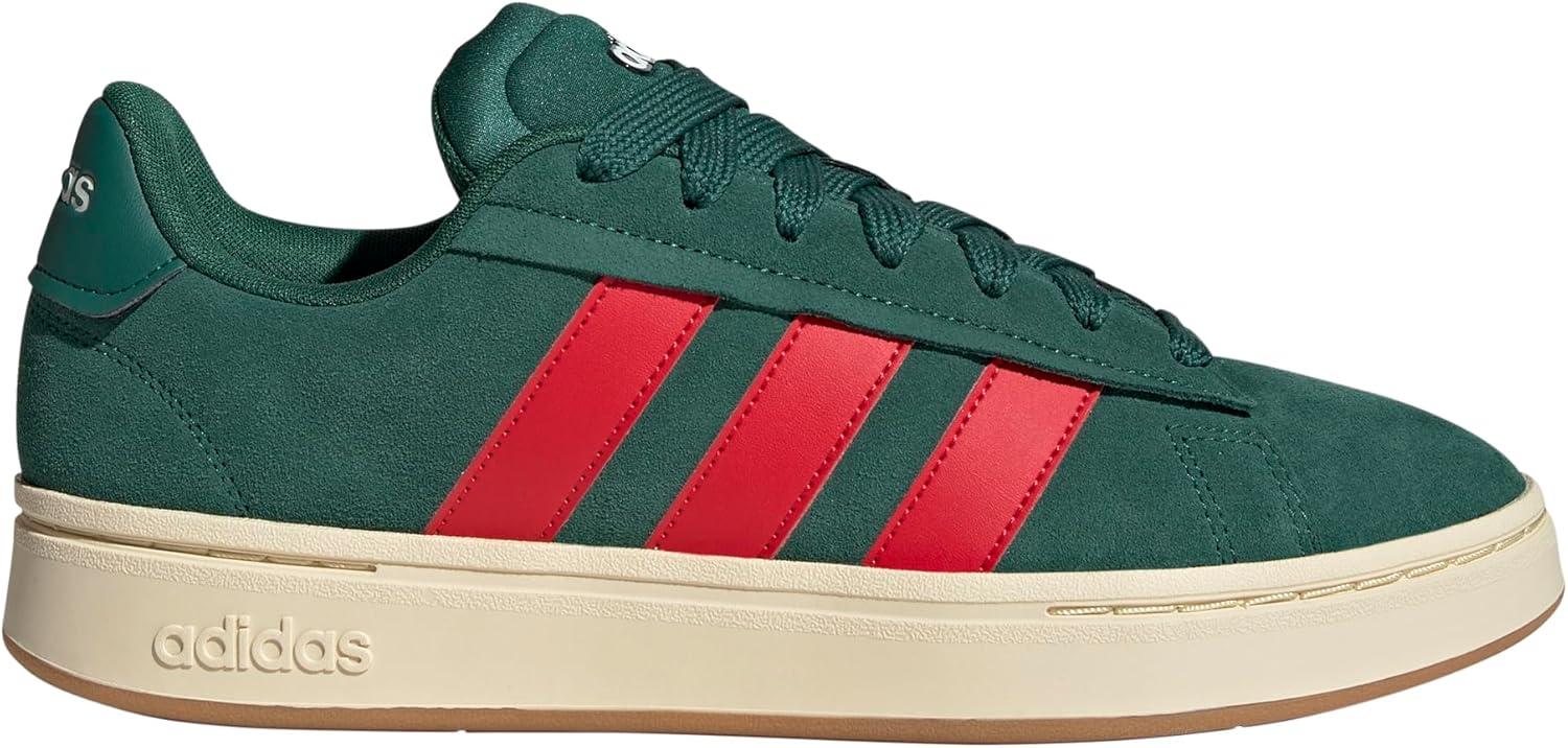 imageadidas Mens Grand Court Alpha ShoesCollegiate GreenBetter ScarletOff White