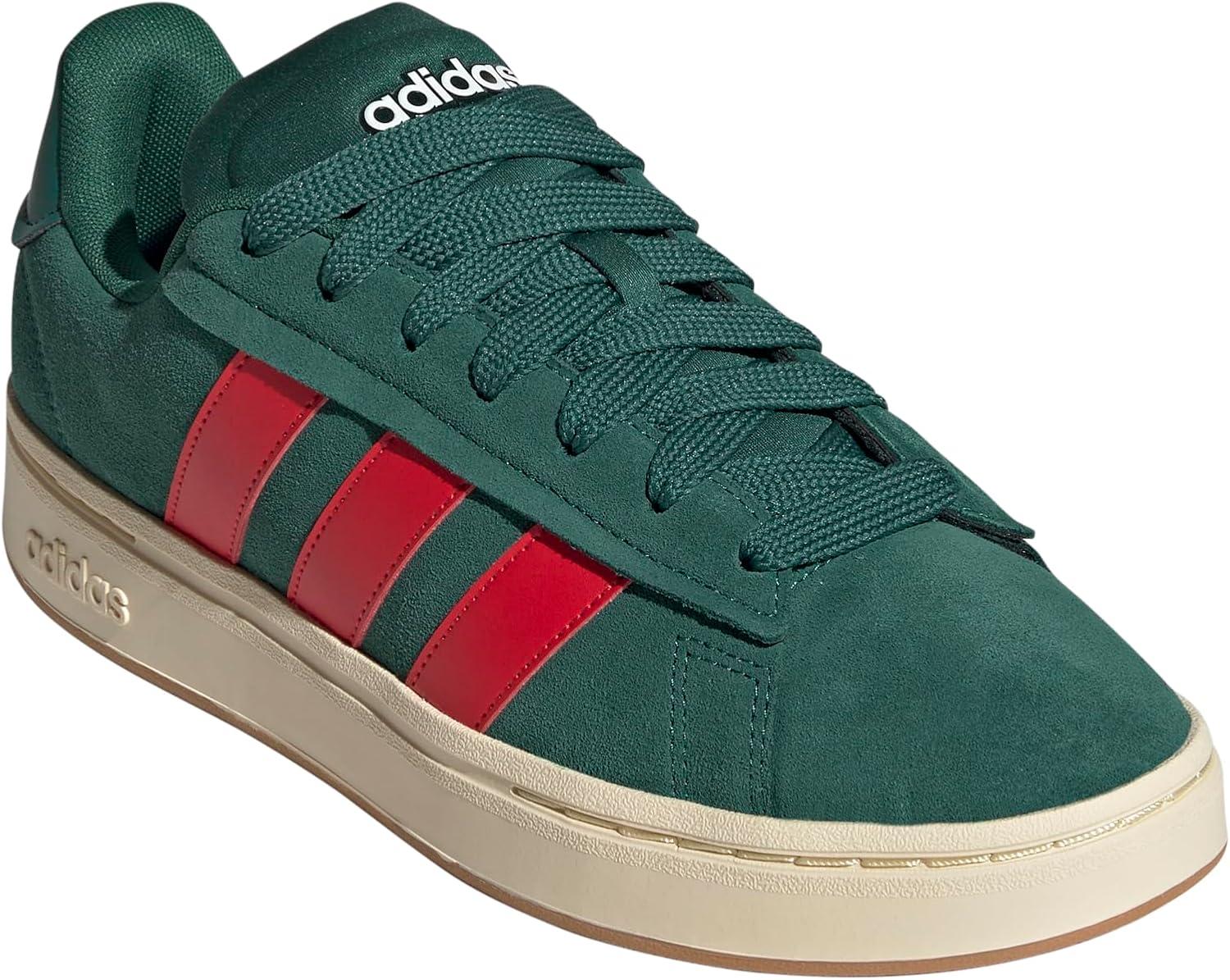 imageadidas Mens Grand Court Alpha ShoesCollegiate GreenBetter ScarletOff White