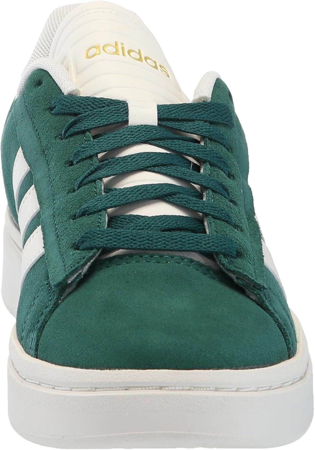 imageadidas Mens Grand Court Alpha ShoesCollegiate GreenOff WhiteGold Metallic